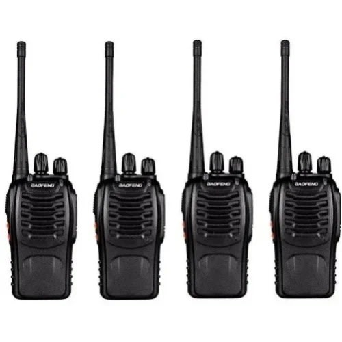 Two Way Radio - Bf-888s - Black - 4pcs