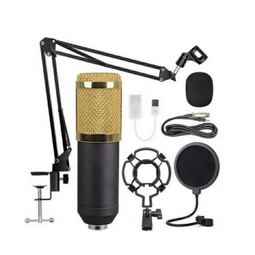 Bm Condenser Microphone With Livestreaming Soundcard