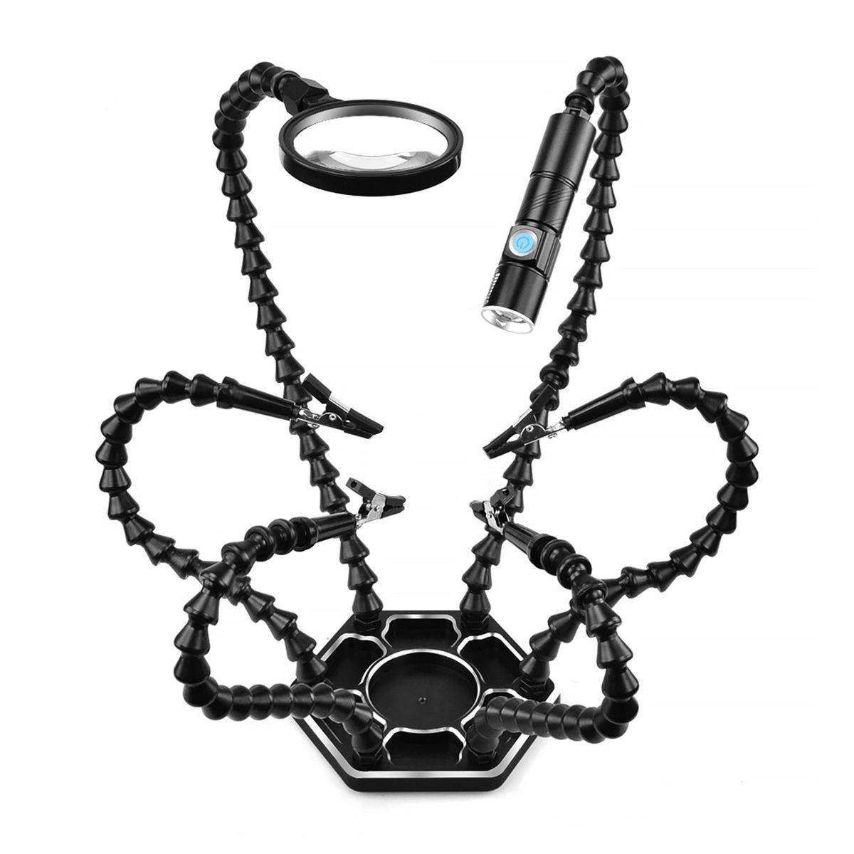 Helping Hands Soldering Third Hand PCB Tool With 6 Flexable