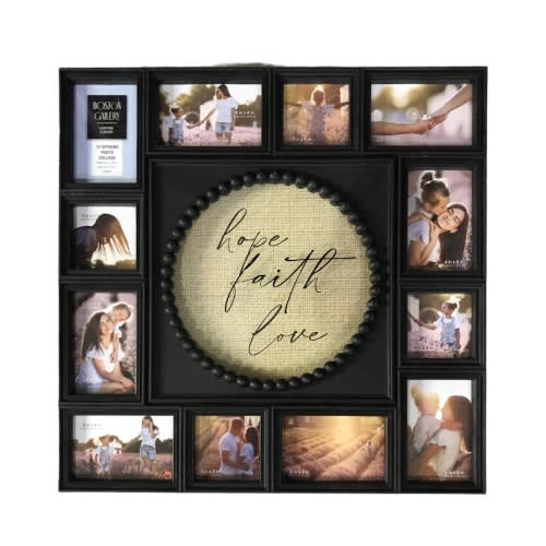 Hometrends 12-op Linear Hope / Faith & Love Picture Collage Frame