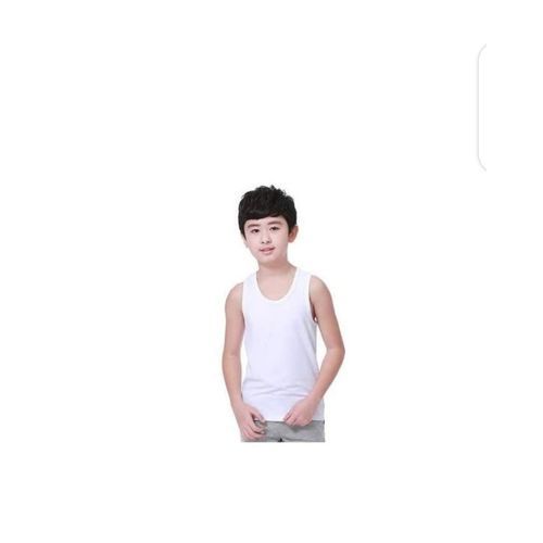 Children White Cotton Singlets Boys Singlets (6pcs)