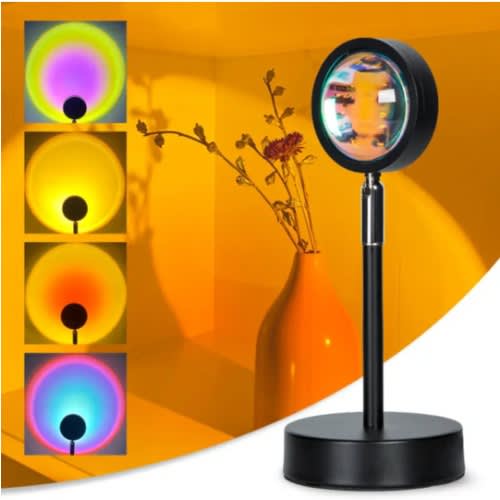 Rainbow Colourful Background Led Display Lamp