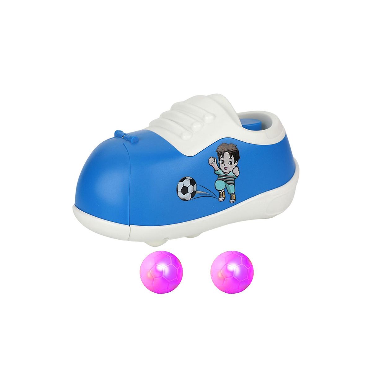 1 Set Football Skate Shoes Inertial Competition Football Shoes Baby Toy Blue
