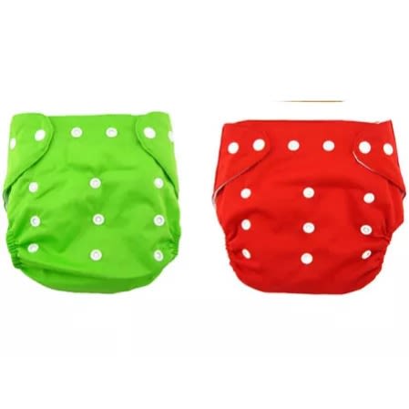 GR Reusable And Washable Baby Diaper & Inserts - 2pc