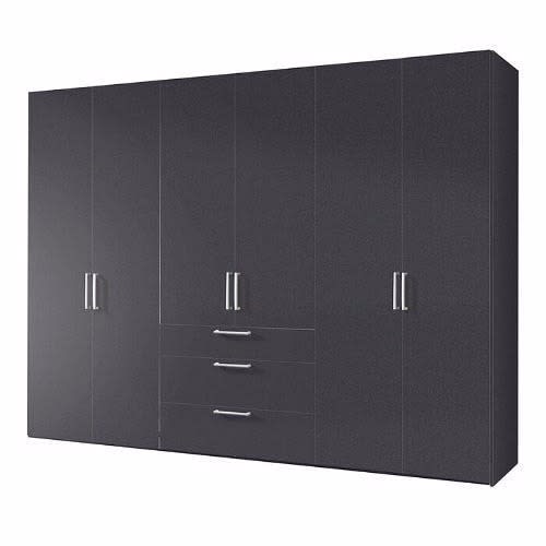6 Doors Wardrobe With 3 Drawers