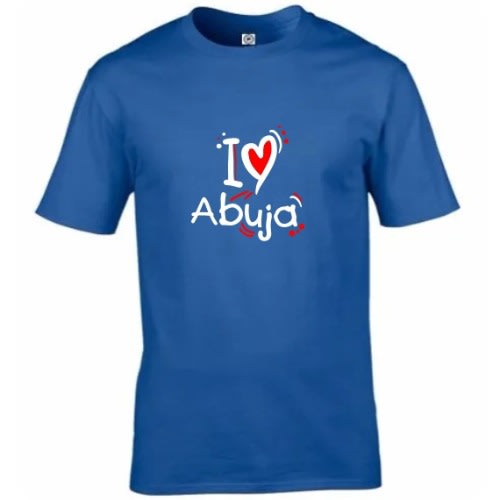 I Love Abuja Custom Branded T-shirt