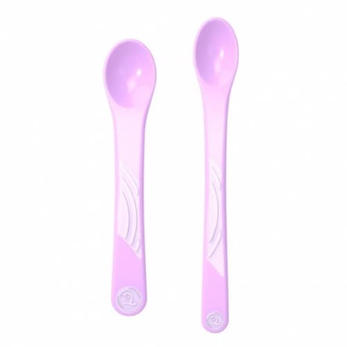 Set Of 2 Feeding Spoon - 4+mth - Pastel Purple