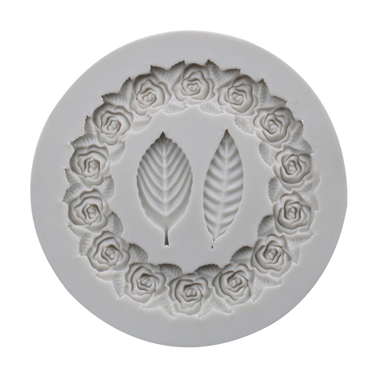 Wreath Leaf Silicone Liquid Mold Kitchen Cake Chocolate DIY