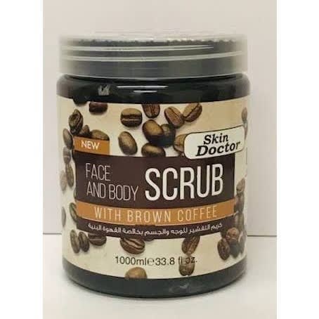Brown Coffee Face & Body Scrub - Big Size - 1000ml