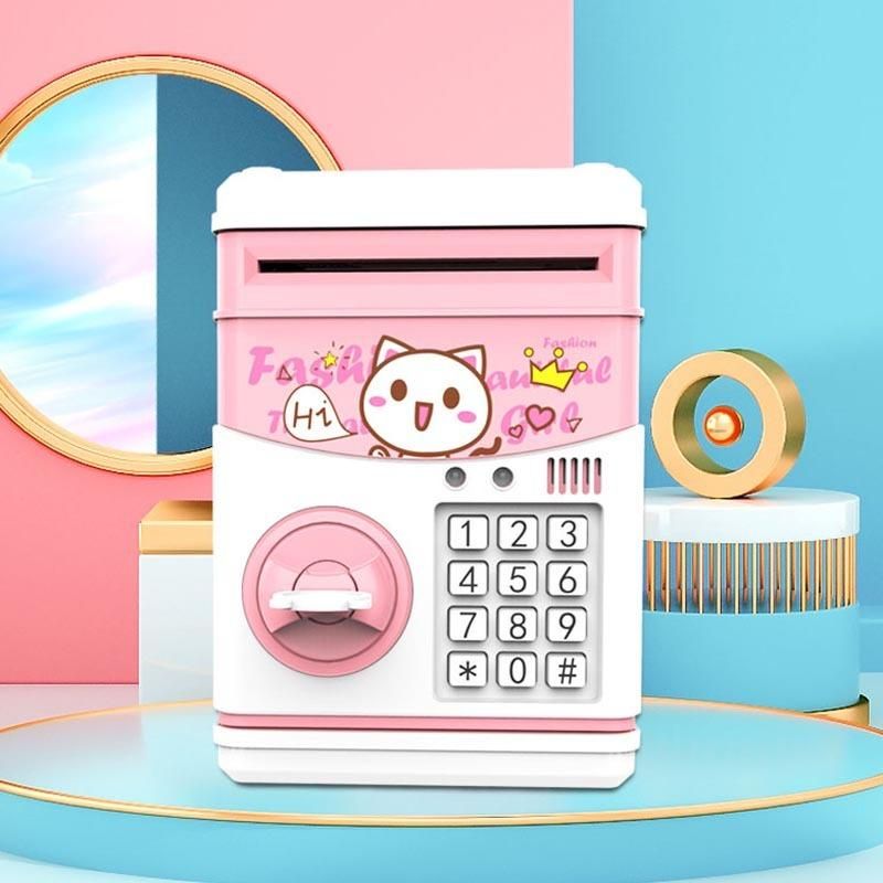 Electronic Piggy Bank Safe Box Boys Girl Pword Money Boxes Children Digital Coins Cash Saving Safe Deposit ATM Machine Gifts