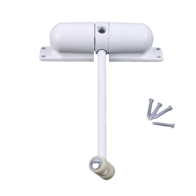 1 Set White Mounted Automatic Door Closer Door Door Closers