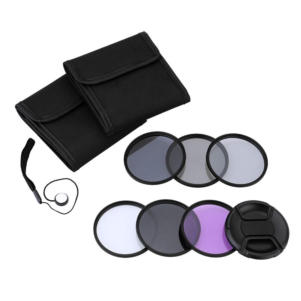 Andoer 72mm UV+CPL+FLD+ND(ND2 ND4 ND8) Photography Filter Kit Set Ultraviolet Circular-Polarizing Fluorescent Neutral Density Filter for Nikon Canon Sony Pentax DSLRs