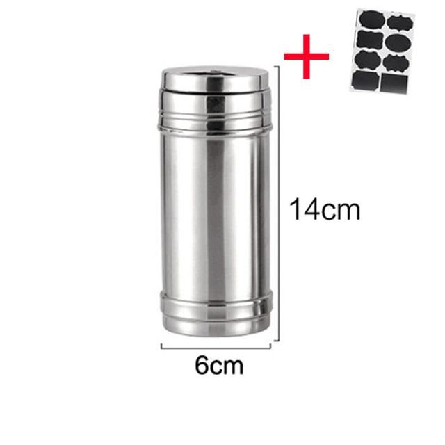 Stainless Steel Seasoning Pot Stash Jar Storage Box