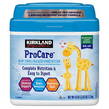 Kirkland Signature Procare With Dual Hmo's - Non-gmo Infant Formula 42 Oz