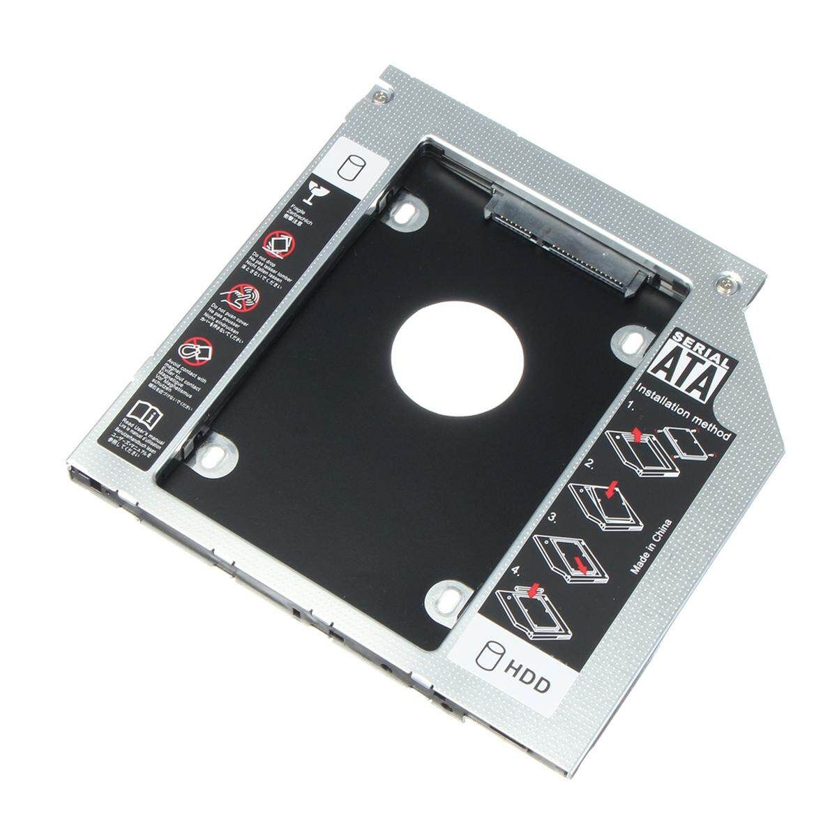 Universal SATA 2nd SSD HDD Hard Drive Caddy For 12.7mm CD/DVD-ROM Optical Bay