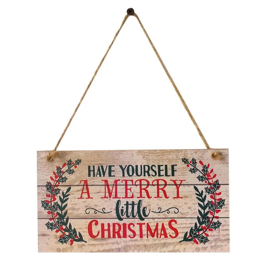 Have Yourself A Merry Little Christmas Wood Plank Design
