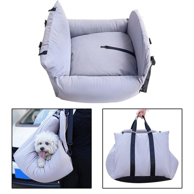 Pet Car Seat Safety Waterproof Fabric Dog Seat For Light Gray