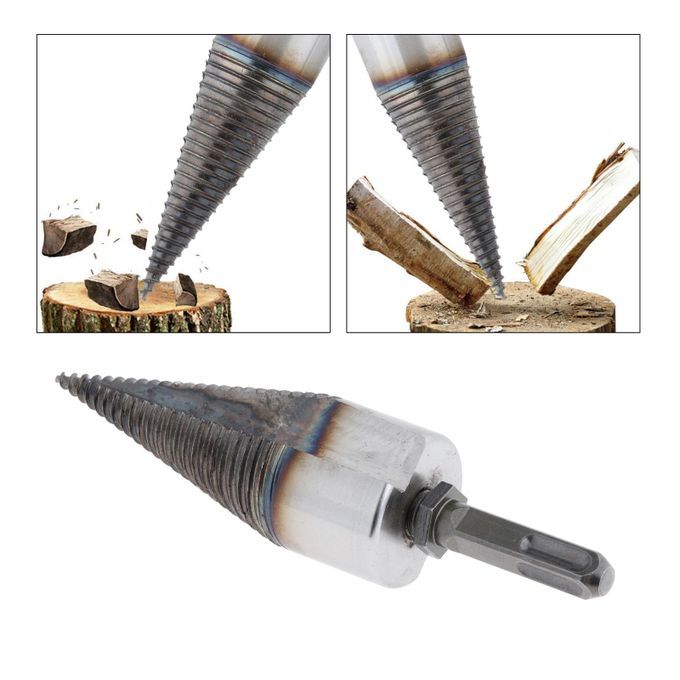 High Speed Firewood Log Splitter Drill Bit Punch 42mm Square Shank