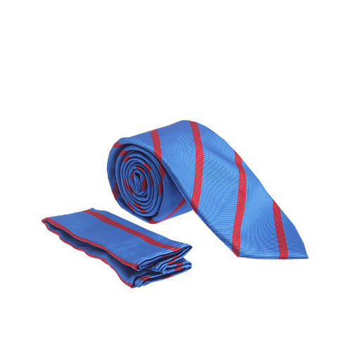 Vissioni Stripe Tie - Blue & Red