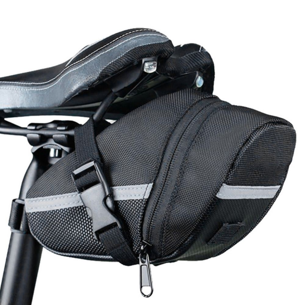 Rainproof Bike Saddle Bag Reflective Strip Large Capacity