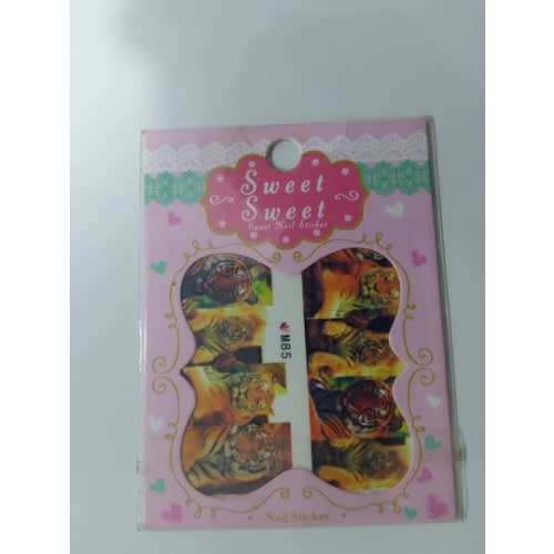 1pc Nail Sticker - Tiger Design
