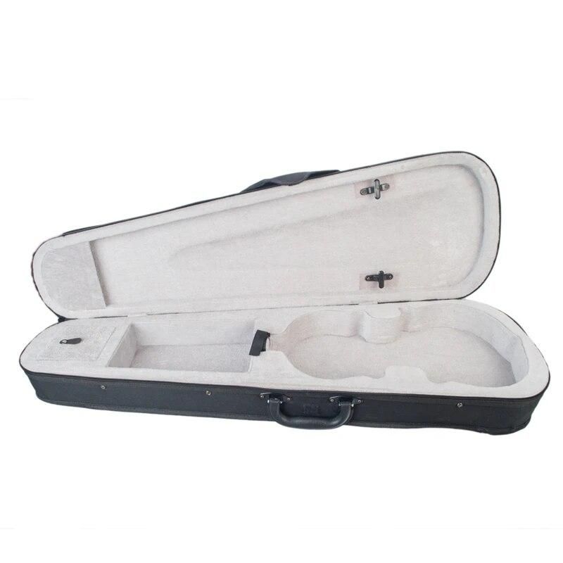 Violin Case 1/2 Size Professional Triangular Shape Violin Hard Case -Silver Inside Violin Parts New