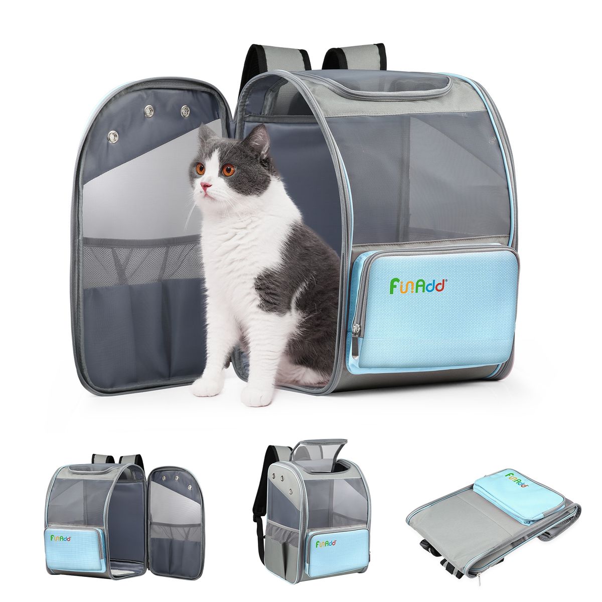 FUNADD Breathable Pet Backpack