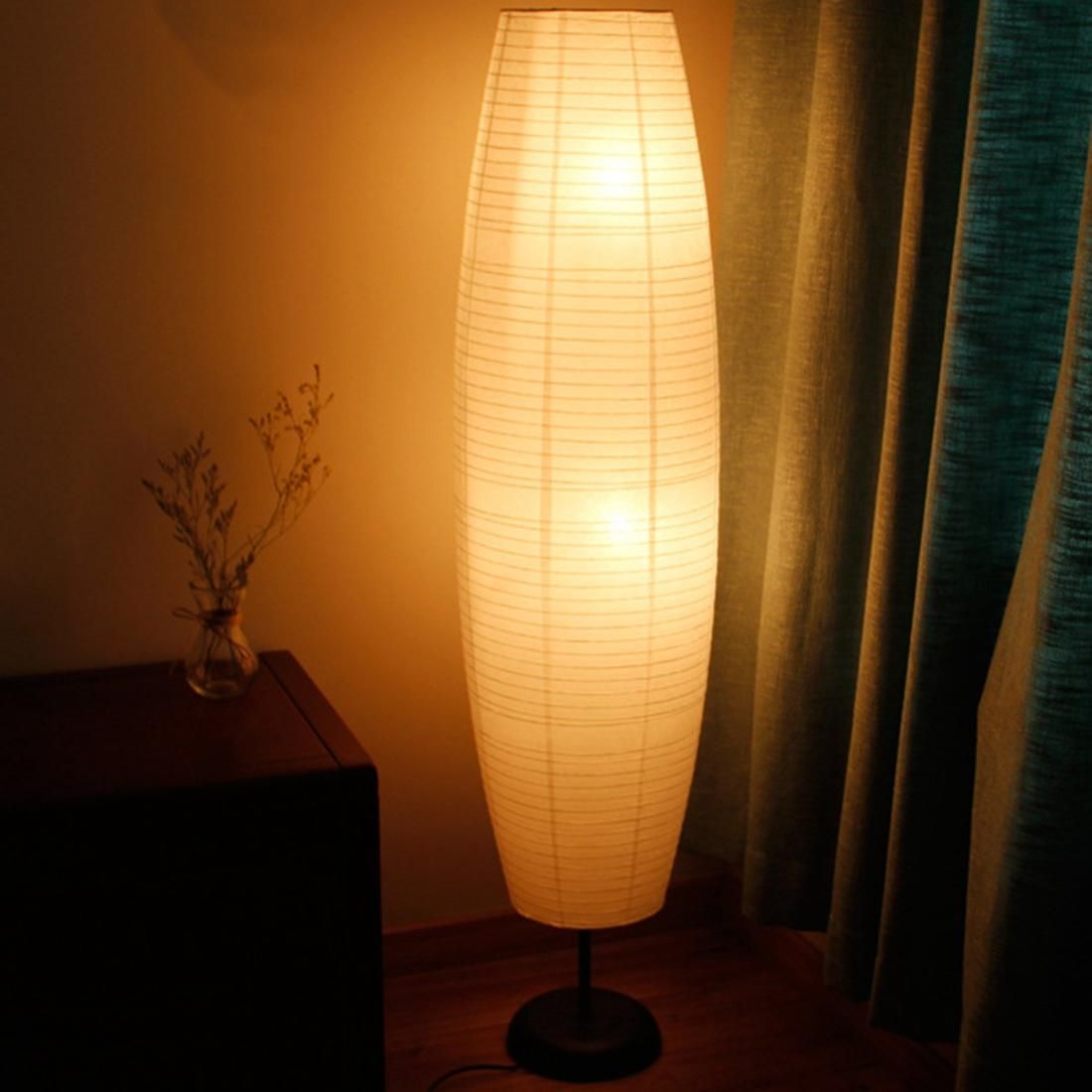 Rice Paper Floor Lamp Creative Tall Lamp Lights Living Room