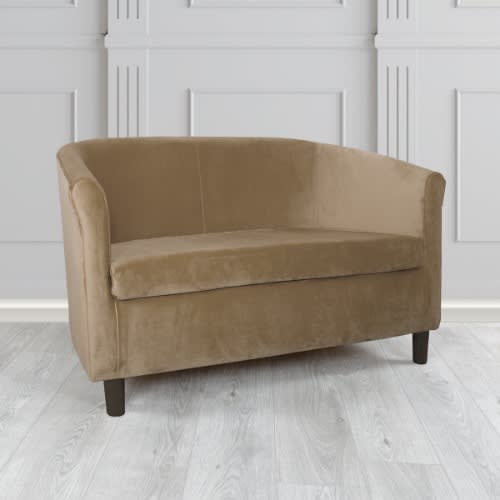 Double Fabric Seaters Sofa Tub - Light Brown Armchair/ Bucket Chair