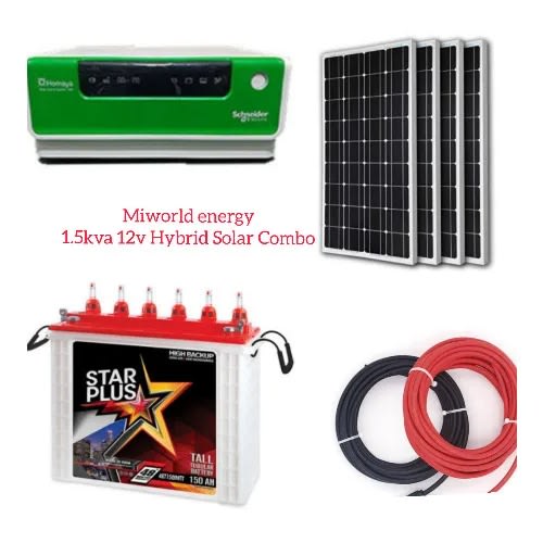 Hybrid Solar Combo - 1.5kva 12v