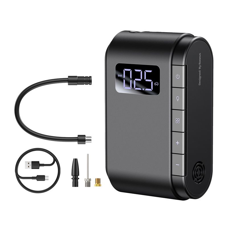 Baseus Air Compressor Car Tyre Inflator Motorcycle Bicyle Tire Inflatable Digital Portable Electric Auto Pump For Car Compressor