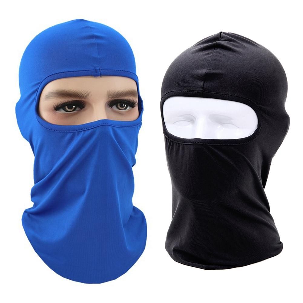 2Pcs Sun Protection Dust Proof-Black + Sapphire Blue