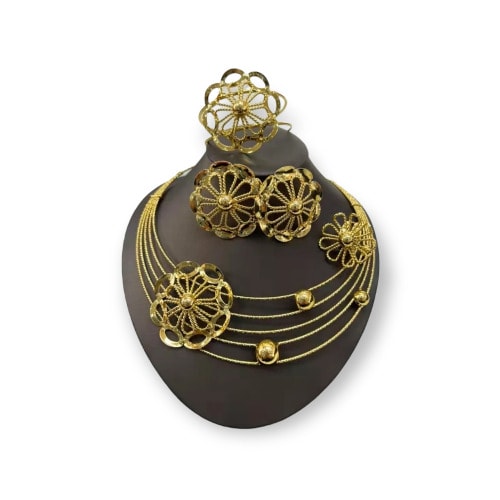 Gold Plated Costume Jewelry Set