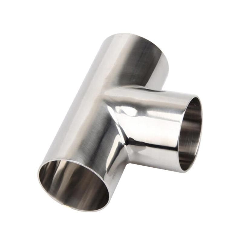 304/316 Stainless Steel Tee Valve Sanitary Welding Equal Diameter/Reducing Tee Threaded Pipe Accessories Wholesale