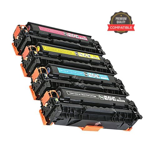 131A 1 Set Compatible Toner - Black - CF350A - Cyan F351A - Yellow CF352A - Magenta CF353A