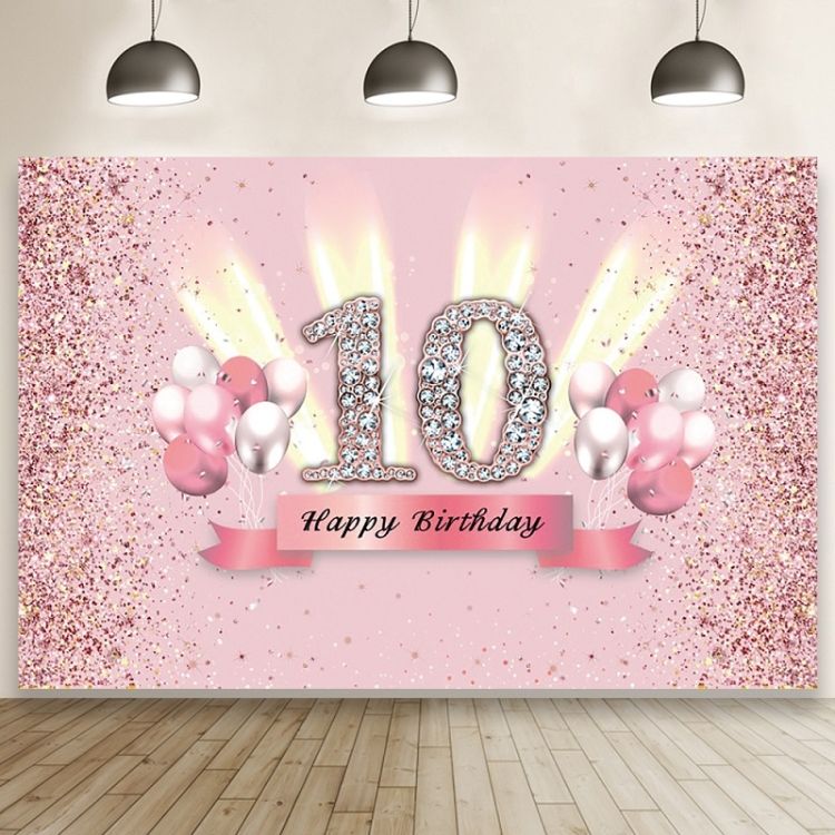 1.5x1m Cartoon Birthday Party Scene Photographic Backdrop