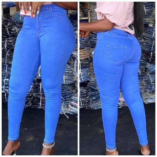 Classic Ladies High Waist  Jean- Light Blue