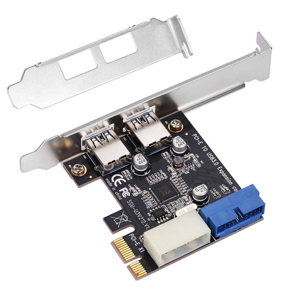 SuperSpeed 2-Port USB 3.0 PCI-E PCI Express 19-pin USB3.0