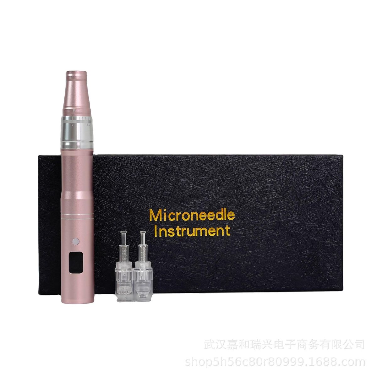 Electric Micro-Needle Pen Domestic Beauty Apparatus 5-Speed Led with Screen Adjustable Nano Crystallite Inductive Therapeutical Instrument Get Two Needles for Free