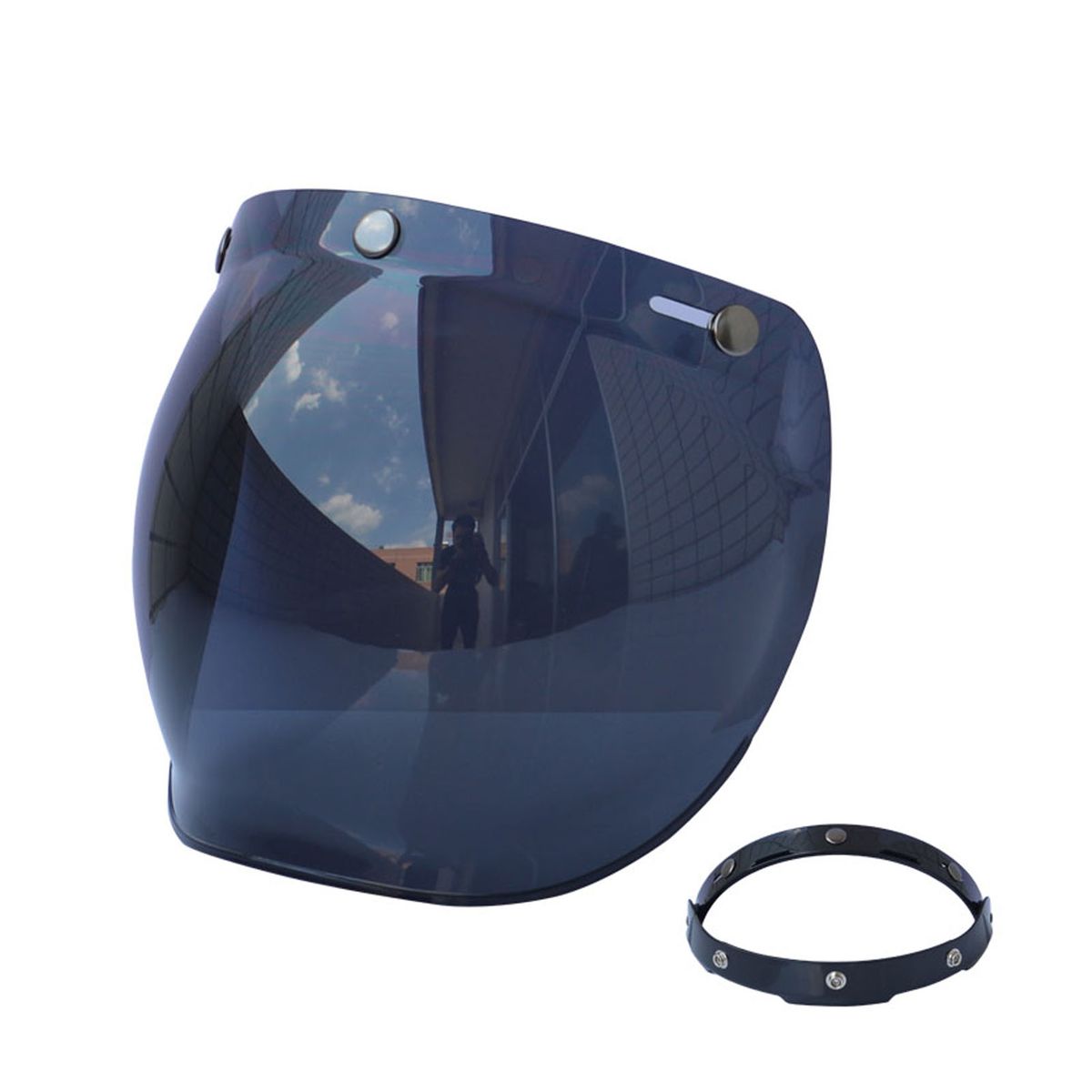 Motorcycle Anti-UV Anti-Scratch Helmets Lens Retro Bubble