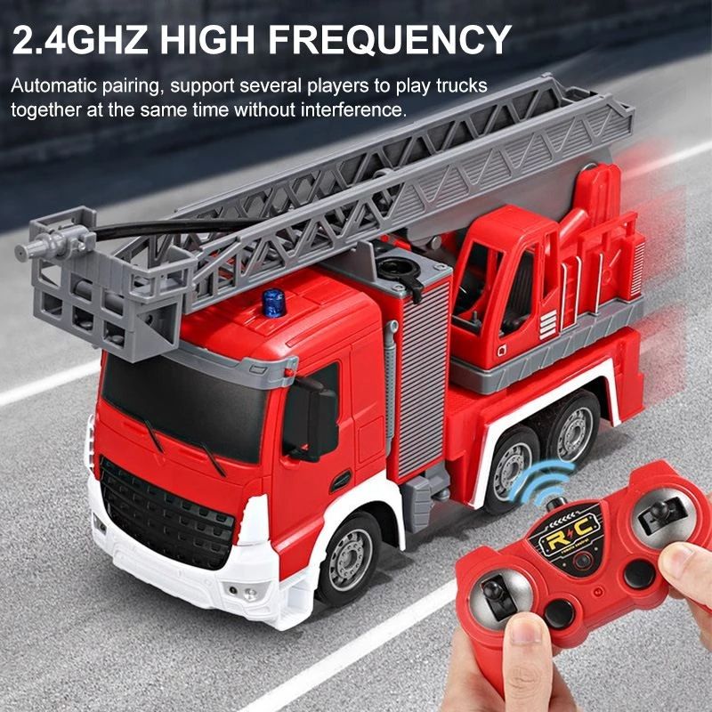 R/C Remote Control Fire Fighting Truck With Water Spray