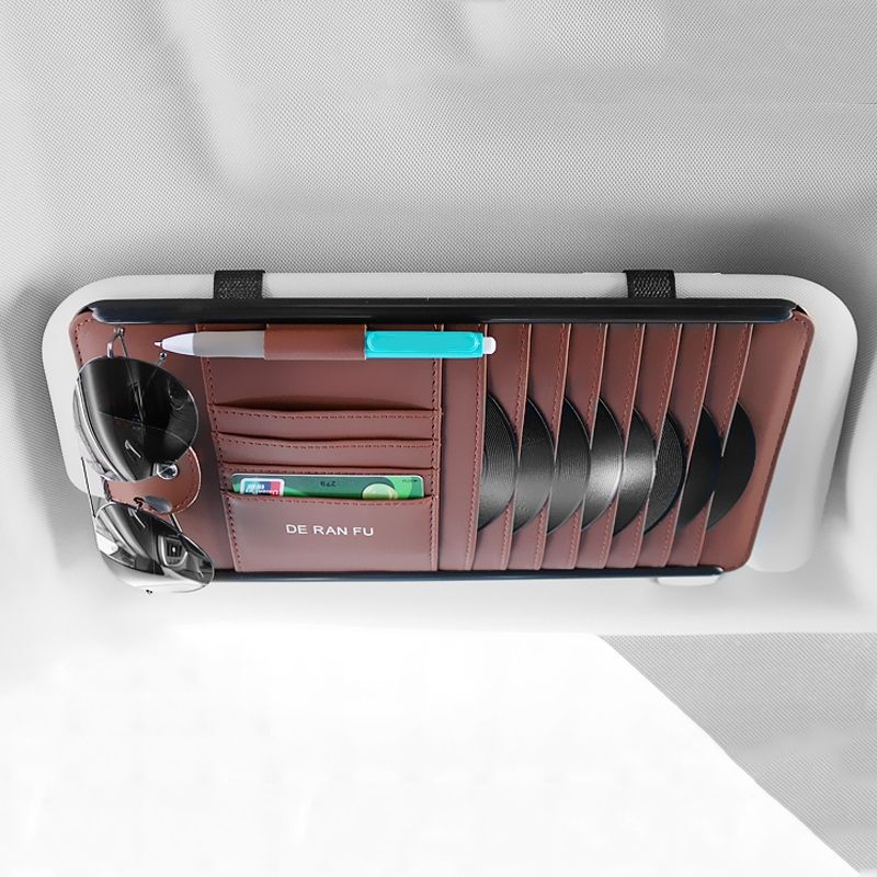 Car Sun Visor Storage Multi-function CD Clip