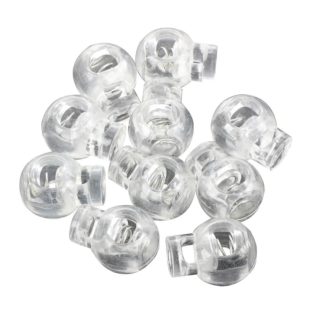 Plastic Toggle Spring Stop Single Hole  Cord Locks 10 Pcs