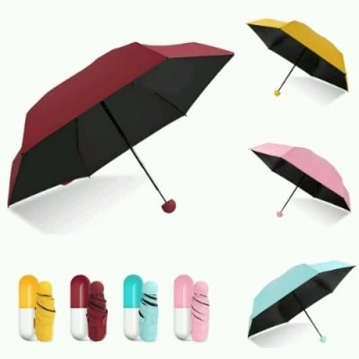 Set Of 4 Capsule Style Portable Umbrella