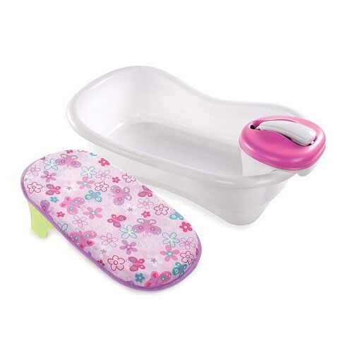 Newborn To Toddler Bath Center And Shower - Pink