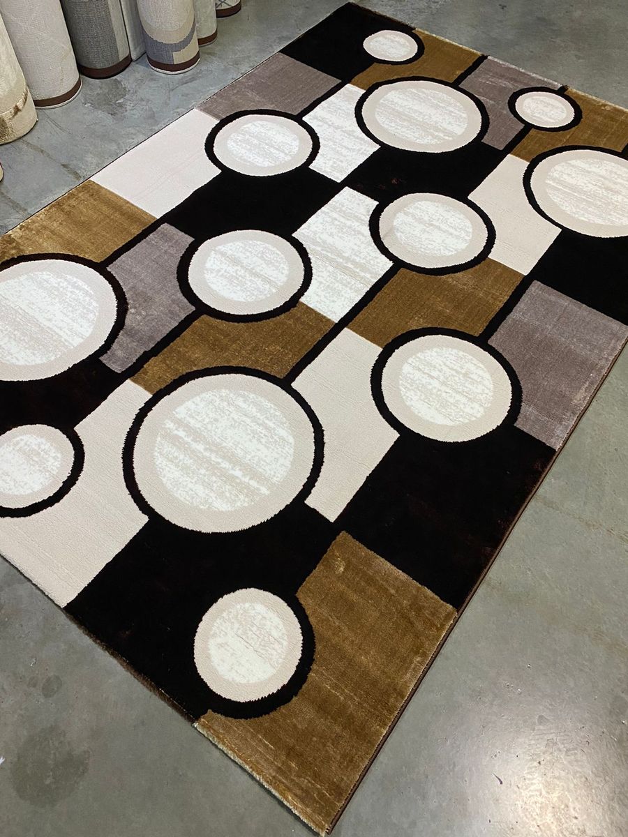 High Quality Silk Modern Turkey Center Rugs - Brown