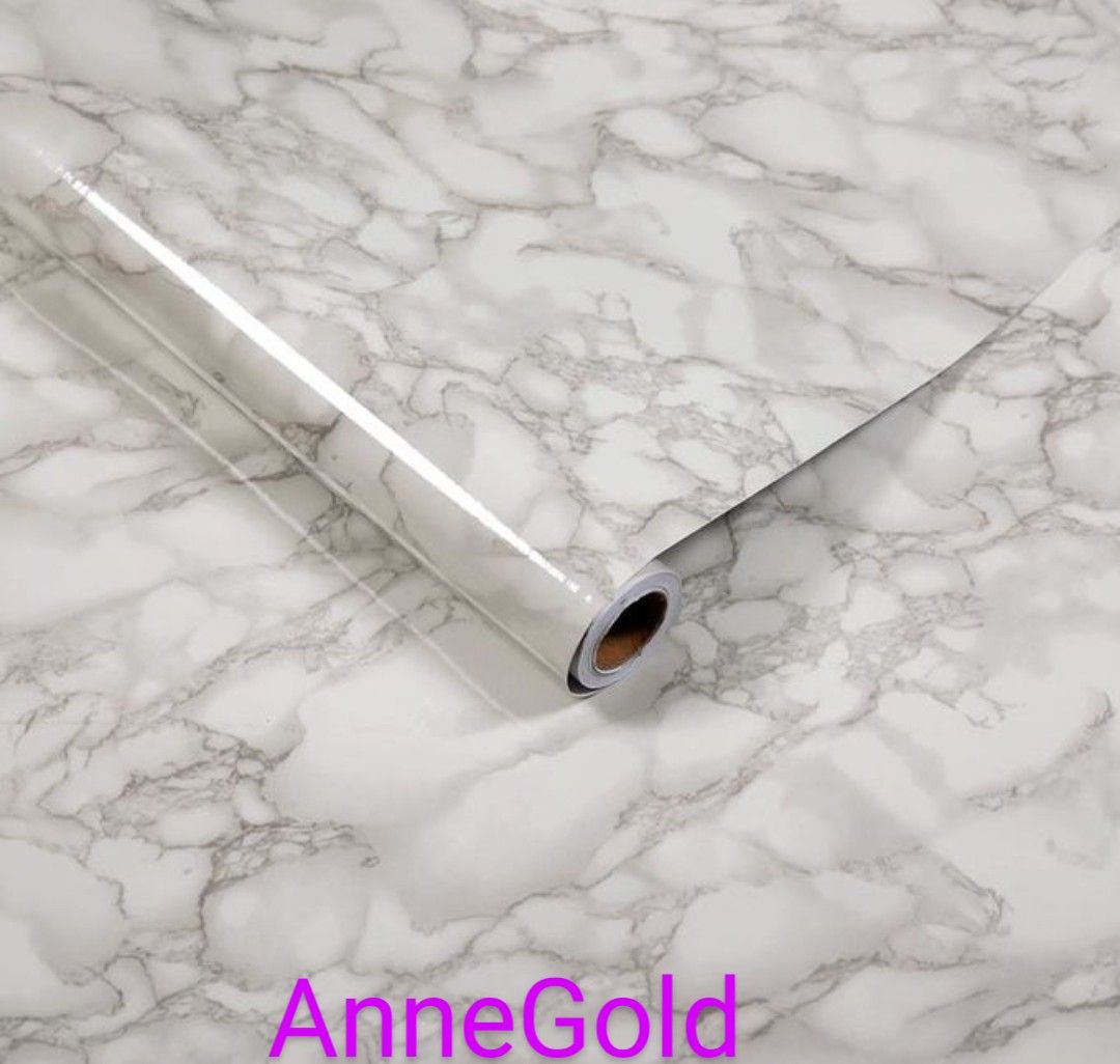 Waterproof And Oil Proof Kitchen Marble Wallpaper Thicken