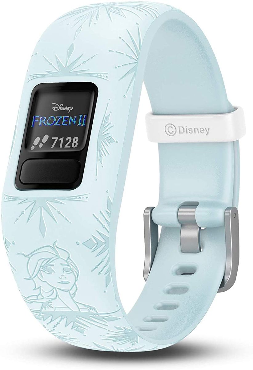 Vivofit Jr. 2, Kids Fitness/Activity Tracker, 1-Year Battery Life, Adjustable Band, Disney Frozen 2, Elsa, Light Blue