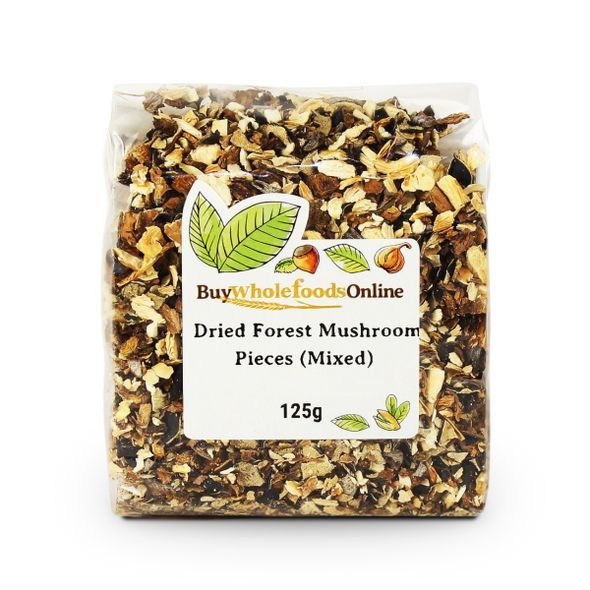 Dried Sliced Forest Mushrooms (Mixed Cut In Little Pieces) - 125g