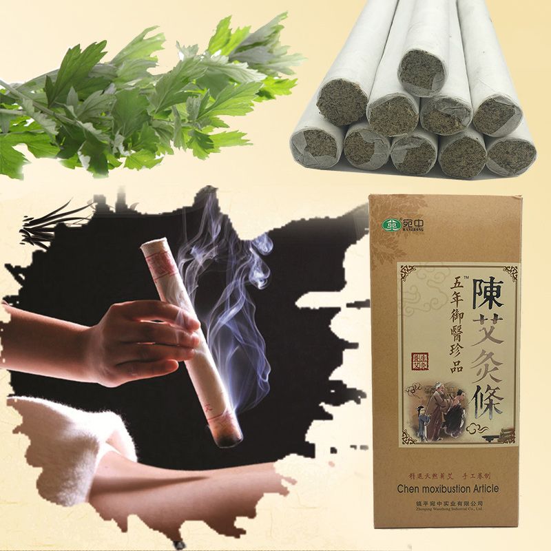 Traditional Moxa Roll Stick Pure Mox Moxa 18x200mm Relief Burning 10pcs Moxibustion Moxa Sticks Chinese Pain Stick